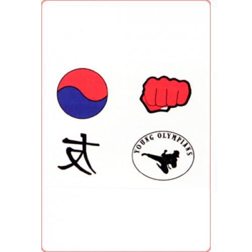 2 for $1 TEMPORARY KARATE TATTOOS - YOUNG CHAMPIONS USA